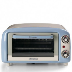 Ariete VINTAGE 3919/05 Electric Oven, 800W, 10 L, 3 settings, Up to 230°C, Double-paned glass, 60-minute timer, Blue