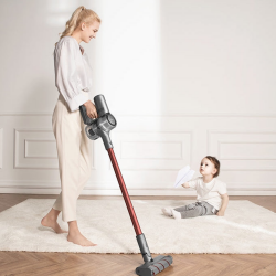 Σκούπα όρθιας τοποθέτησης Dreame V11 VVN6, 450W, 150AW, 25000Pa, 125000 rpm, 0,5 l, 3 λειτουργίες, 90 λεπτά, OLED, HEPA, Ενδείξεις, Γκρι/κόκκινο