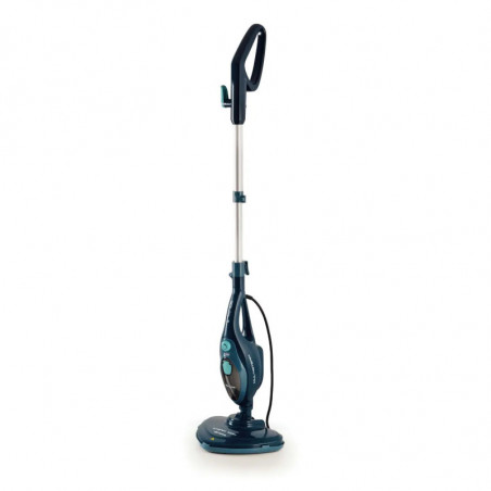 Mop cu aburi Ariete STEAM MOP 4164/06 10in1, 1500 W, 350 ml, Cap rotativ, Accesorii, Albastru