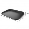 NINJA Woodfire XSKGRIDPLTEUK Grill Plate, 36 x 28 cm, Compatible with OG700 Series, Non-stick coating, Ceramic, Black