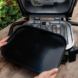 NINJA Woodfire XSKGRIDPLTEUK Grill Plate, 36 x 28 cm, Compatible with OG700 Series, Non-stick coating, Ceramic, Black