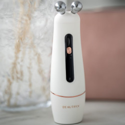 Beautifly B-Booster PRO RF Tű nélküli arcfelvarró masszírozó, 40°C, RF 1MHz, EMS, Ultrahang, Ion, Botox hatás, Anti-Age, Mezoterápia, IPX5, Fehér