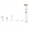 Epilator portabil Beautifly My Blade Silky, 4 capete placate cu aur, Umed / uscat, Piele sensibila, Multifunctional, Alb / Auriu