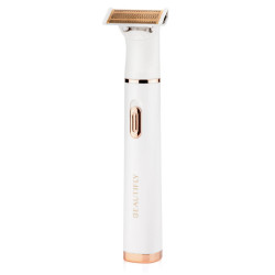 Beautifly My Blade Silky Portable Epilator, 4 Gold-Plated Heads, Wet/Dry, Sensitive Skin, Multifunctional, White/Gold