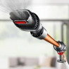 Dyson Cyclone V10 Absolute 448883-01 álló porszívó, 150AW, 125 000 fordulat/perc, 0,77 l, 60 perc, 3 üzemmód, 2 Tier Cyclone™, HEPA, csendes, higiénikus ürítés, nem gubancolódik, nikkel/narancssárga