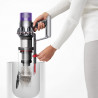 Aspirator vertical Dyson Cyclone V10 Absolute 448883-01, 150AW, 125.000 rpm, 0,77 l, 60 min, 3 moduri, 2 Tier Cyclone™, HEPA, silențios, golire igienică, fără încurcături, nichel/portocaliu