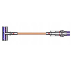 Aspirator vertical Dyson Cyclone V10 Absolute 448883-01, 150AW, 125.000 rpm, 0,77 l, 60 min, 3 moduri, 2 Tier Cyclone™, HEPA, silențios, golire igienică, fără încurcături, nichel/portocaliu