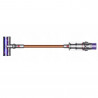 Вертикална прахосмукачка Dyson Cyclone V10 Absolute 448883-01, 150AW, 125000 об/мин, 0.77l, 60 мин, 3 режима, 2 Tier Cyclone™, HEPA, Тиха, Хигиенично изпразване, Без заплитане, Никел/оранжев