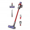 Вертикална прахосмукачка Dyson Cyclone V10 Absolute 244393-01, 150AW, 125000 об/мин, 0.77l, 60 мин, 3 режима, 2 Tier Cyclone™, HEPA, Тиха, Хигиенично изпразване, Без заплитане, Никел/червен