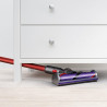 Вертикална прахосмукачка Dyson Cyclone V10 Absolute 244393-01, 150AW, 125000 об/мин, 0.77l, 60 мин, 3 режима, 2 Tier Cyclone™, HEPA, Тиха, Хигиенично изпразване, Без заплитане, Никел/червен
