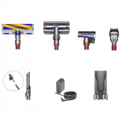 Dyson Gen5detect Upright Vacuum Cleaner 446989-01, 280AW, 135,000 rpm, 0.75 L, 70 min, 3 modes, Nickel/Purple