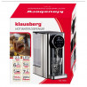 Диспенсър за гореща вода Klausberg KB 7880, 2600W, 2.7l, 40-100°C, 7 темп, Сензорен LED дисплей, Защита от деца, Памет настройки, Инокс/черен