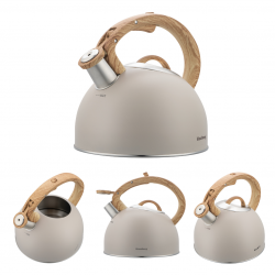 Klausberg KB 7913, 2,5 L, fa hatású fogantyú, indukciós, bézs színű