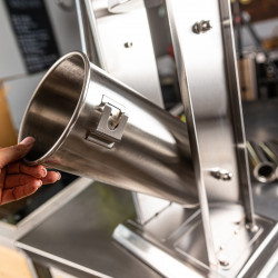 Klausberg KB 7930 Sausage Filling Machine, 5 kg, Manual, 4 stainless steel nozzles, Air release valve, Movable cylinder, Stainless steel