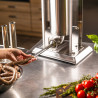 Klausberg KB 7930 Sausage Filling Machine, 5 kg, Manual, 4 stainless steel nozzles, Air release valve, Movable cylinder, Stainless steel
