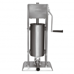 Mașină de umplut cârnați Klausberg KB 7930, 5 kg, Manuală, 4 duze din oțel, Supapă de sângerare, Cilindru de rulare, Inox