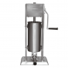 Mașină de umplut cârnați Klausberg KB 7930, 5 kg, Manuală, 4 duze din oțel, Supapă de sângerare, Cilindru de rulare, Inox