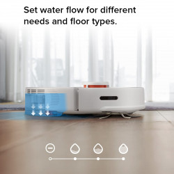 Aspirator robot Roborock S5 Max, 58W, Wi-Fi, 2000Pa, 460 ml, 200 m², Autonomie pana la 190 min, Turbo, Comenzi vocale, Alb