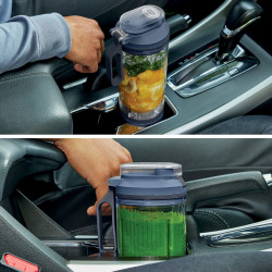 Φορητός μπλέντερ Ninja Blast Max BC251EUNV, 14,4 W, 11,1 V, 570 ml, 19.000 σ.α.λ., Θρυμματισμός πάγου, Έως 25 κύκλοι, Χωρίς BPA, Μπλε