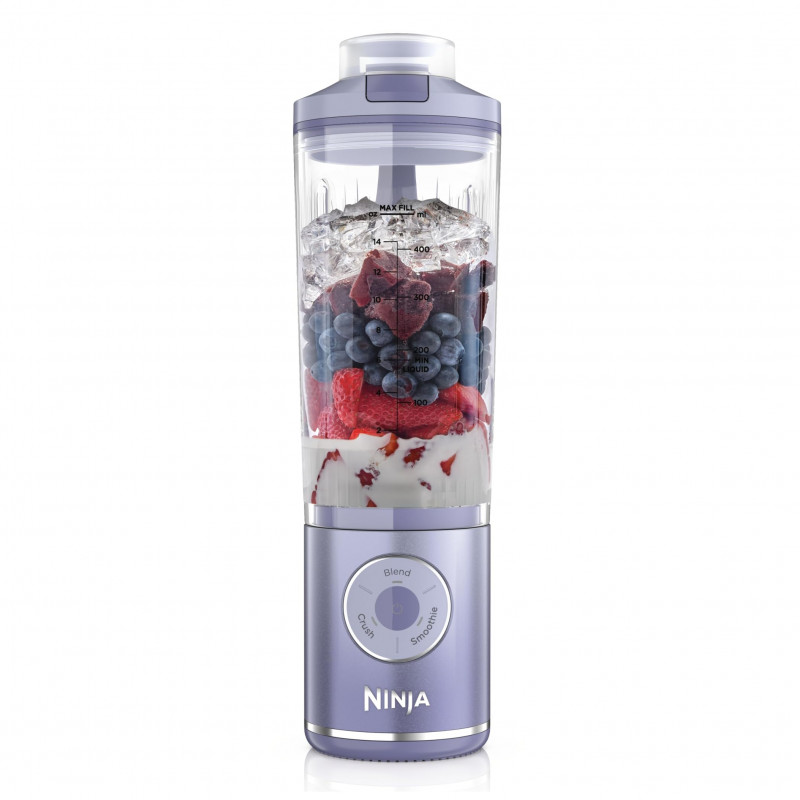 Ninja Blast Max BC251EULD Portable Blender, 14.4W, 11.1V, 570 ml, 19,000 rpm, Ice Crushing, Up to 25 Cycles, BPA-Free, Purple