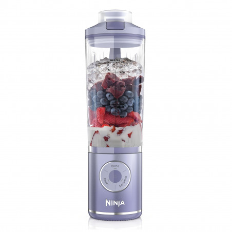 Blender portabil Ninja Blast Max BC251EUGY, 14.4W, 11.1V, 570 ml, 19000 rpm, Zdrobire gheata, Pana la 25 de cicluri, Fara BPA, Violet