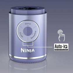 Blender portabil Ninja Blast Max BC251EUGY, 14.4W, 11.1V, 570 ml, 19000 rpm, Zdrobire gheata, Pana la 25 de cicluri, Fara BPA, Violet