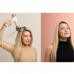 Shark HD334EU Hair Dryer, 1700W, Diffuser, 3 Speed Settings, 3 Attachments, Heat Protection, 110°C, Ionizer, White