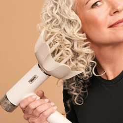 Shark HD334EU Hair Dryer, 1700W, Diffuser, 3 Speed Settings, 3 Attachments, Heat Protection, 110°C, Ionizer, White