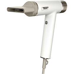 Πιστολάκι Μαλλιών Shark HD334EU, 1700W, Διαχυτής, 3 λειτουργίες, 3 εξαρτήματα, Προστασία από θερμική βλάβη, 110°C, Ιονιστής, Λευκό