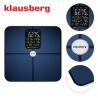 Ψηφιακή ζυγαριά Klausberg KB 7940, 180 Kg, BIA, LCD, Bluetooth, 12 ενδείξεις, γυαλί, σκούρο μπλε