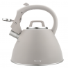 Klausberg KB 7953 Whistling Kettle, 2.5 L, Stainless Steel, Heat-Insulated Handle, Induction Compatible, Beige