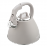 Klausberg KB 7953 Whistling Kettle, 2.5 L, Stainless Steel, Heat-Insulated Handle, Induction Compatible, Beige