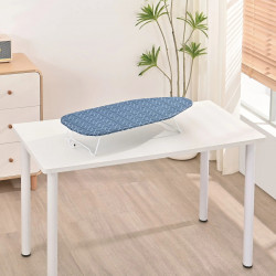 Kinghoff KH 1936 Ironing Board, 76x30.5 cm, Foldable, Hanging Hook, Blue