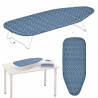 Kinghoff KH 1936 Ironing Board, 76x30.5 cm, Foldable, Hanging Hook, Blue