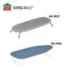 Kinghoff KH 1936 Ironing Board, 76x30.5 cm, Foldable, Hanging Hook, Blue