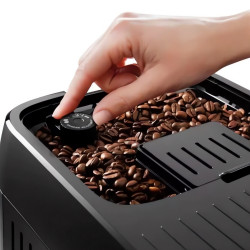 DeLonghi Magnifica PLUS ECAM 320.60.B Coffee Machine, 1450W, 15 bar, 1.8L, 15 programs, 13 grind settings, TFT touchscreen, LatteCrema Hot, Bean-to-cup option, Black