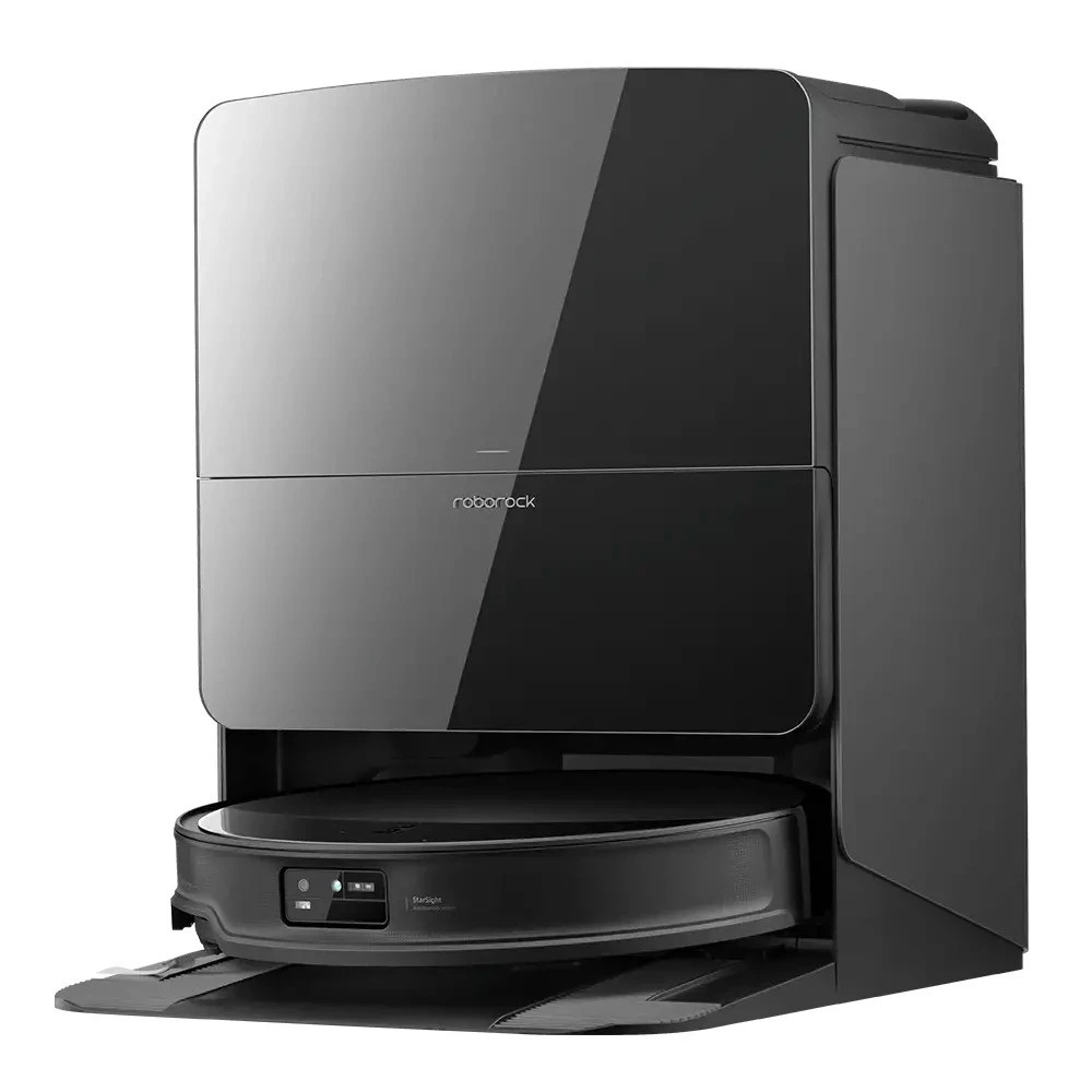Прахосмукачка робот с AI Roborock Saros 10R, 65W, 20000 Pa, 270 мл, SMART, Сухо и мокро почистване, LiDAR, StarSight 2.0, 180 мин автономност, Черен