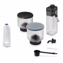 Μηχανή Espresso DeLonghi Rivelia Pebble Grey EXAM440.55.G, 1450W, 19 bar, 1.4l, οθόνη αφής TFT, Twin Shot, Bean Adapt, 16 ποτά, Stone Grey