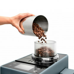 Espressor automat DeLonghi Rivelia Pebble Grey EXAM440.55.G, 1450W, 19 bar, 1.4l, Touchscreen TFT, Twin Shot, Boabe de Cafea, 16 bauturi, Gri