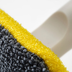 Joseph Joseph CleanTech 2-in-1 Surface Cleaning Mop 6500012, 18.5 cm, Soft-Grip Handle, Gray/Yellow