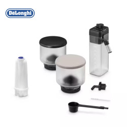 Espressor automat DeLonghi Rivelia Sand Beige EXAM440.55.BG, 1450W, 19 bar, 1.4l, Touchscreen TFT, Twin Shot, Boabe de cafea, LatteCrema Hot, 16 bauturi, Bej