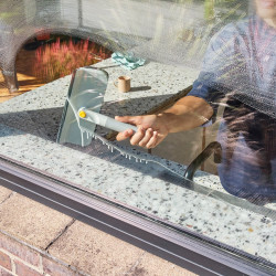 Joseph Joseph CleanTech 2-in-1 Window Cleaning Mop 6500014, 36 cm, Foldable Handle, Gray/Yellow