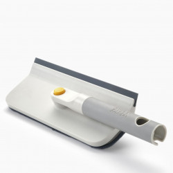 Joseph Joseph CleanTech 2-in-1 Window Cleaning Mop 6500014, 36 cm, Foldable Handle, Gray/Yellow