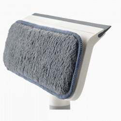 Mop de curatat sticla 2in1 Joseph Joseph CleanTech 6500014, 36 cm, Maner pliabil, Gri/Galben