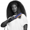 Преса за коса Dyson HT01 Airstrait Bco/Dbu, 1600W, 140°C, Йонизация, 6 нива на темп, Щадяща косата, Медно покритие, LCD, Син/меден