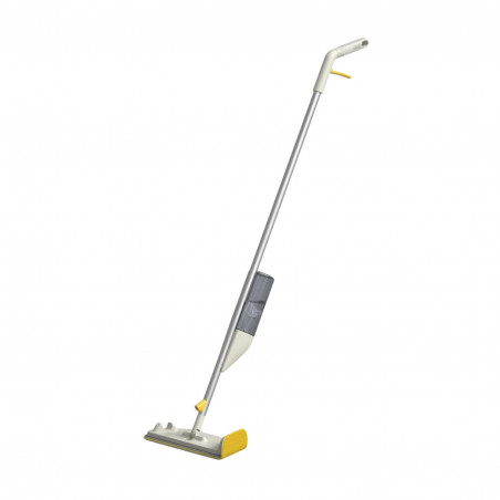 Joseph Joseph CleanTech Spray Mop 65004, 145 cm, Stubborn Stain Remover, Wall Bracket, Gray