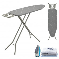 Kinghoff KH 1939 Ironing Board, 114x35.5 cm, 7 height settings, Iron Rest, Gray