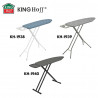 Kinghoff KH 1939 Ironing Board, 114x35.5 cm, 7 height settings, Iron Rest, Gray