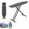 Kinghoff KH 1940 Ironing Board, 122x38 cm, 7 height settings, Steam generator holder, Dark gray