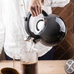 Klausberg KB 7955 Whistling Kettle, 3 L, Insulated Handle, Multi-layer Base, Induction Compatible, Dark Graphite